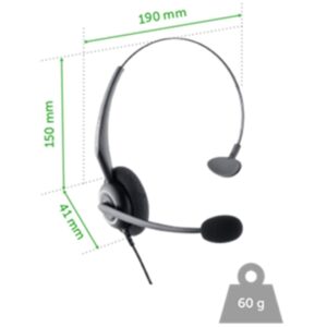 Telefone Intelbras Headset com Base Discadora HSB50